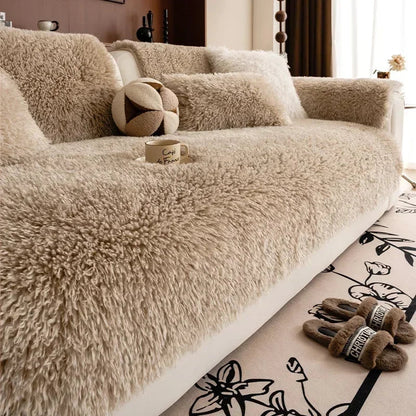Stretch Sofa Cover Elastic Protector For Any Couch Beige Bruin NALANI