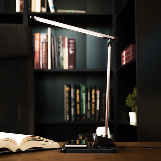 Stylish 4-in-1 LED Desk Lamp with Wireless Charging for Devices NALANI