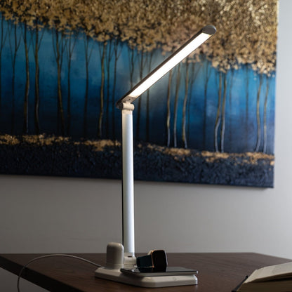 Stylish 4-in-1 LED Desk Lamp with Wireless Charging for Devices NALANI