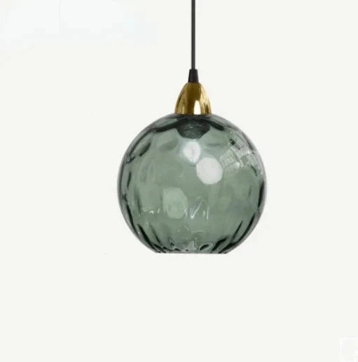 Stylish Glass Hanging Lamp for Elegant Home Lighting Decor Dark Green NaLani