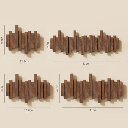 Stylish Wooden Coat Rack in Walnut or Beech for Jackets NALANI