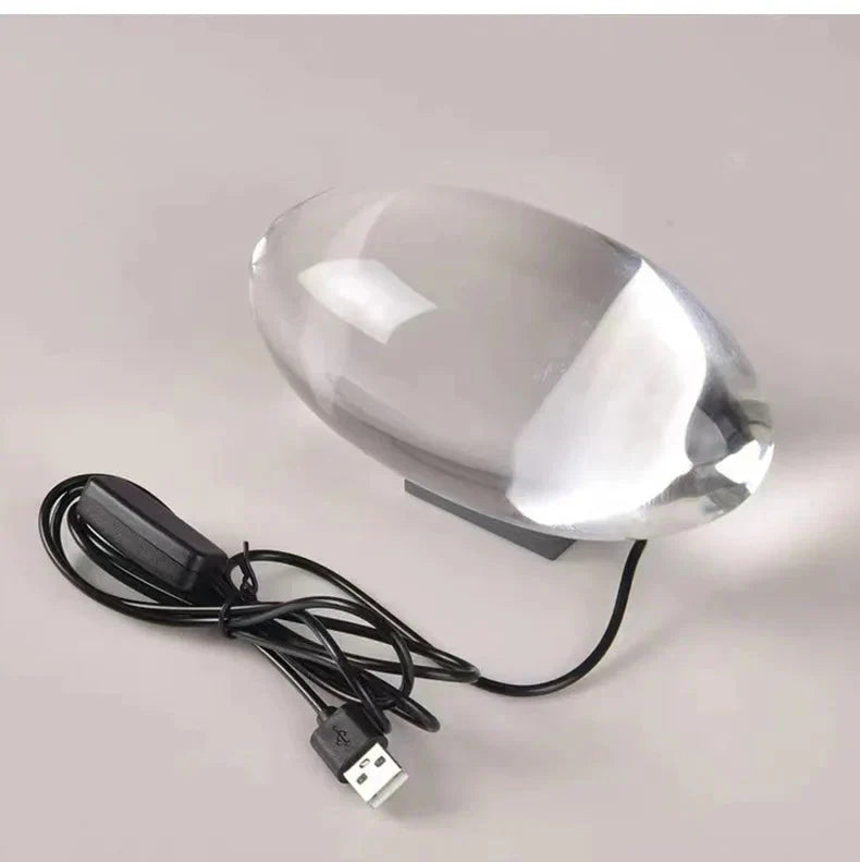 Sunlight Table Lamp With Clear Glass Shade And Color Modes NALANI