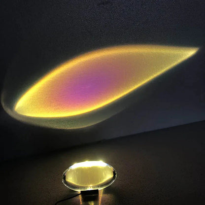 Sunlight Table Lamp With Clear Glass Shade And Color Modes NALANI