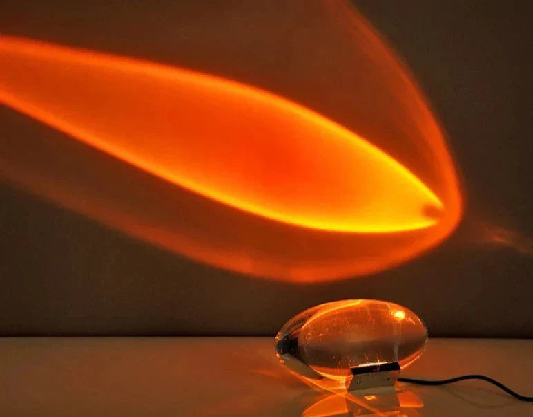 Sunlight Table Lamp With Clear Glass Shade And Color Modes NALANI