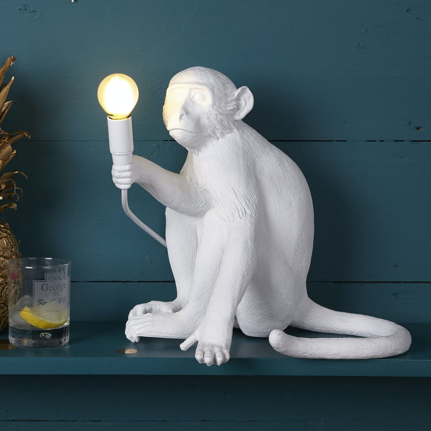 Surrealism Monkey Decorative Lamp Unique Handcrafted Home Light NaLani