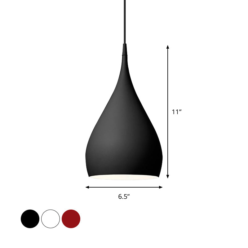 Teardrop Pendant Light Modern Metal 1 Light Fixture NALANI