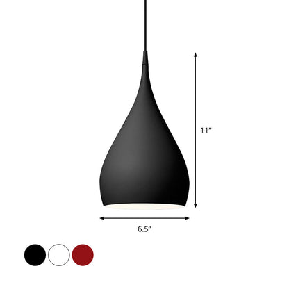 Teardrop Pendant Light Modern Metal 1 Light Fixture NALANI