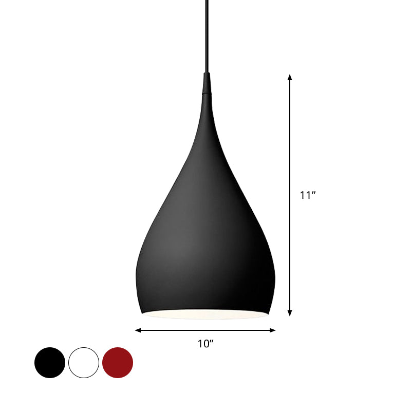 Teardrop Pendant Light Modern Metal 1 Light Fixture NALANI