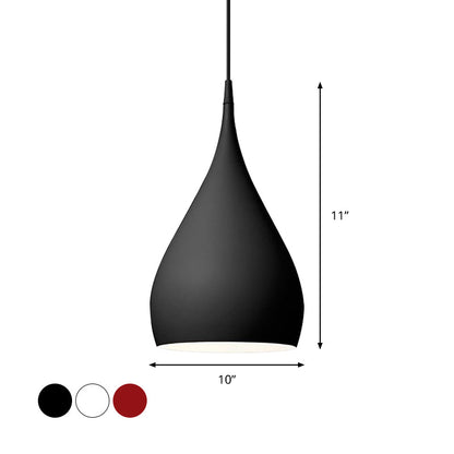 Teardrop Pendant Light Modern Metal 1 Light Fixture NALANI