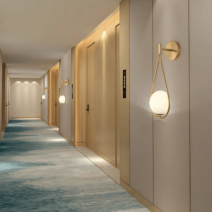 Teardrop Wall Light Fixture Elegant Modern Finishes Set NALANI