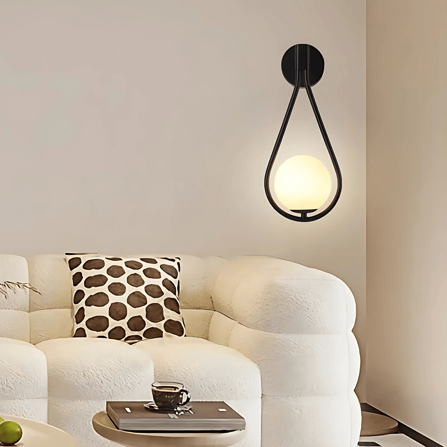 Teardrop Wall Light Fixture Elegant Modern Finishes Set NALANI