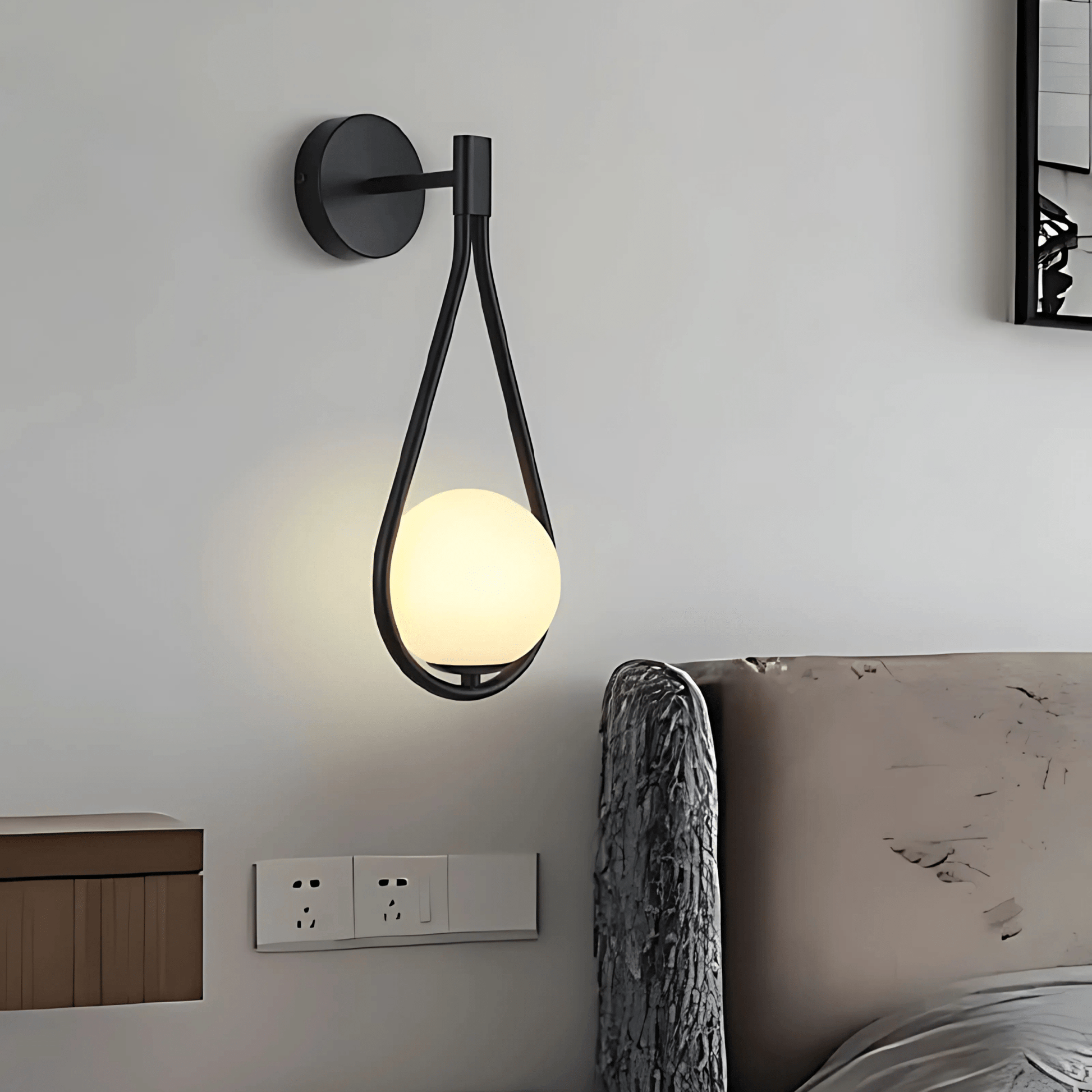 Teardrop Wall Light Fixture Elegant Modern Finishes Set NALANI