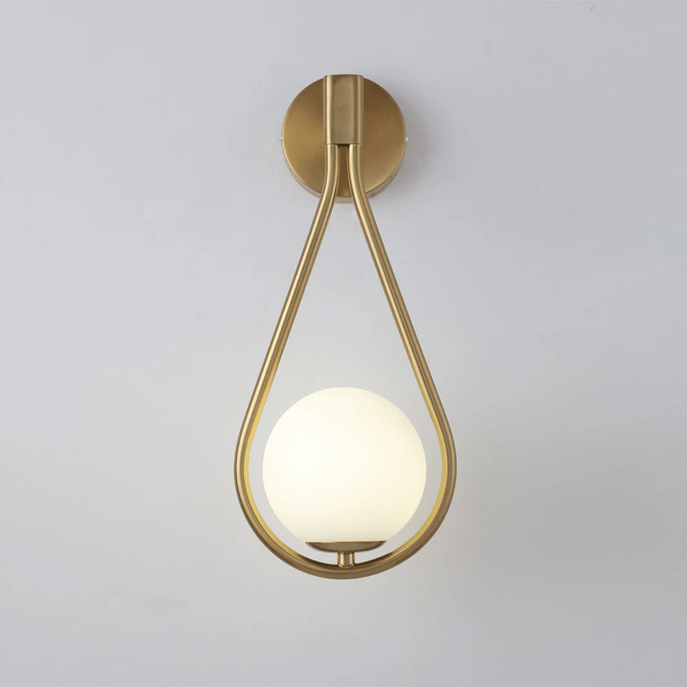 Teardrop Wall Light Fixture Elegant Modern Finishes Set NALANI