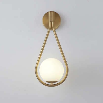 Teardrop Wall Light Fixture Elegant Modern Finishes Set NALANI