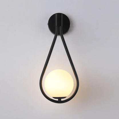 Teardrop Wall Light Fixture Elegant Modern Finishes Set NALANI