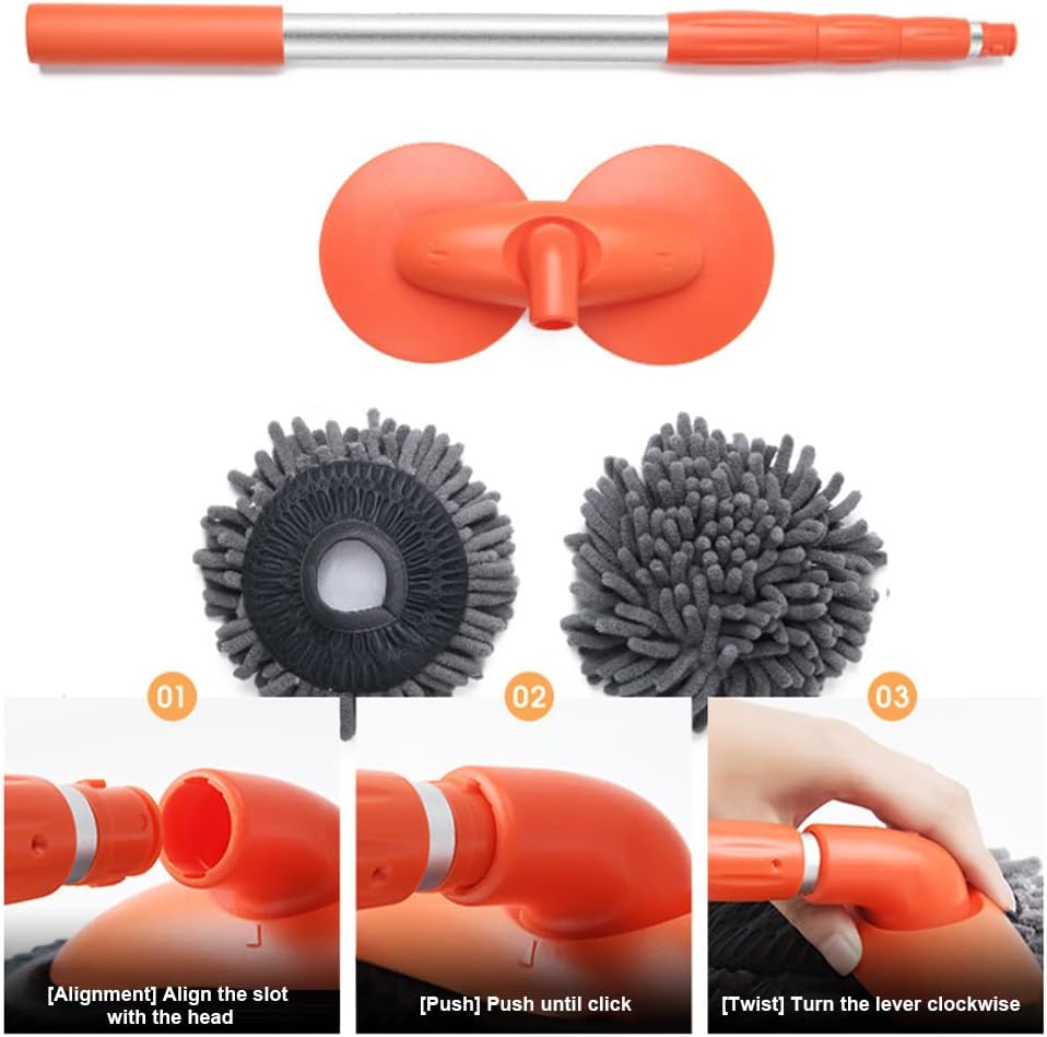 Telescopic Car Wash Brush Set With Extendable Handle NALANI