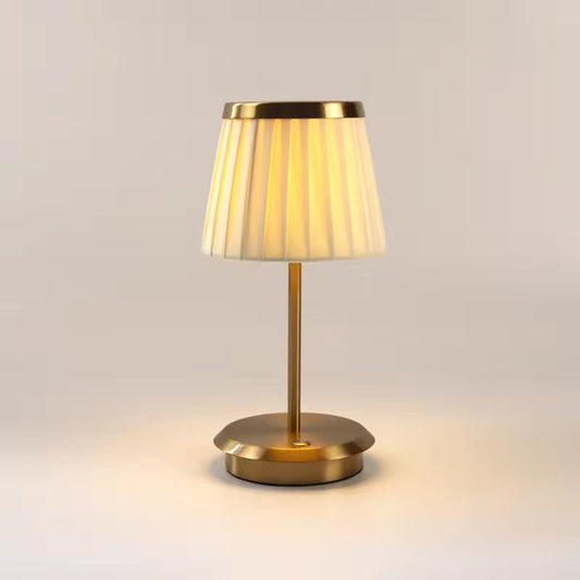 Timeless Grace Lamp with Adjustable LED Lighting and Iron Frame Design Gold NALANI