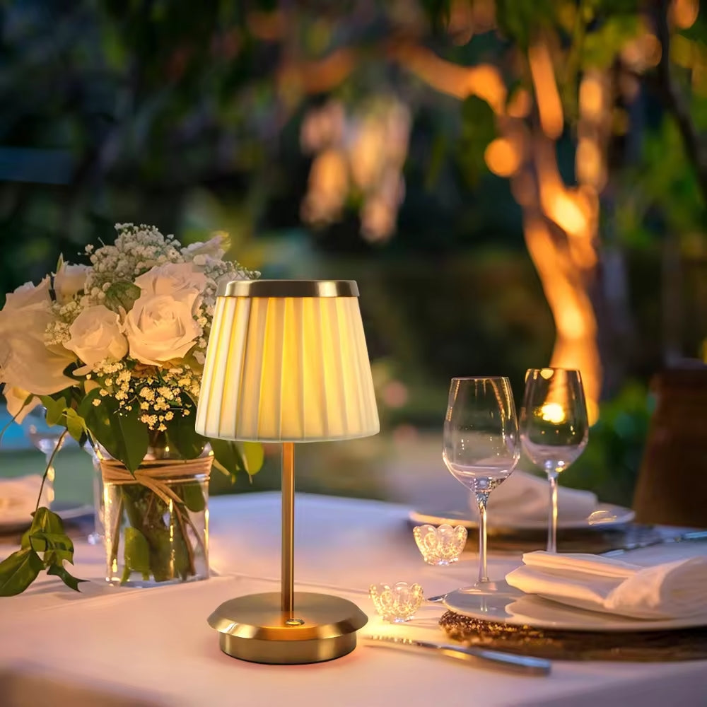 Timeless Grace Lamp with Adjustable LED Lighting and Iron Frame Design NALANI