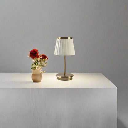 Timeless Grace Lamp with Adjustable LED Lighting and Iron Frame Design Silver NALANI