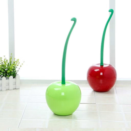Toilet Brush And Holder Set With Modern Cherry Finish NALANI