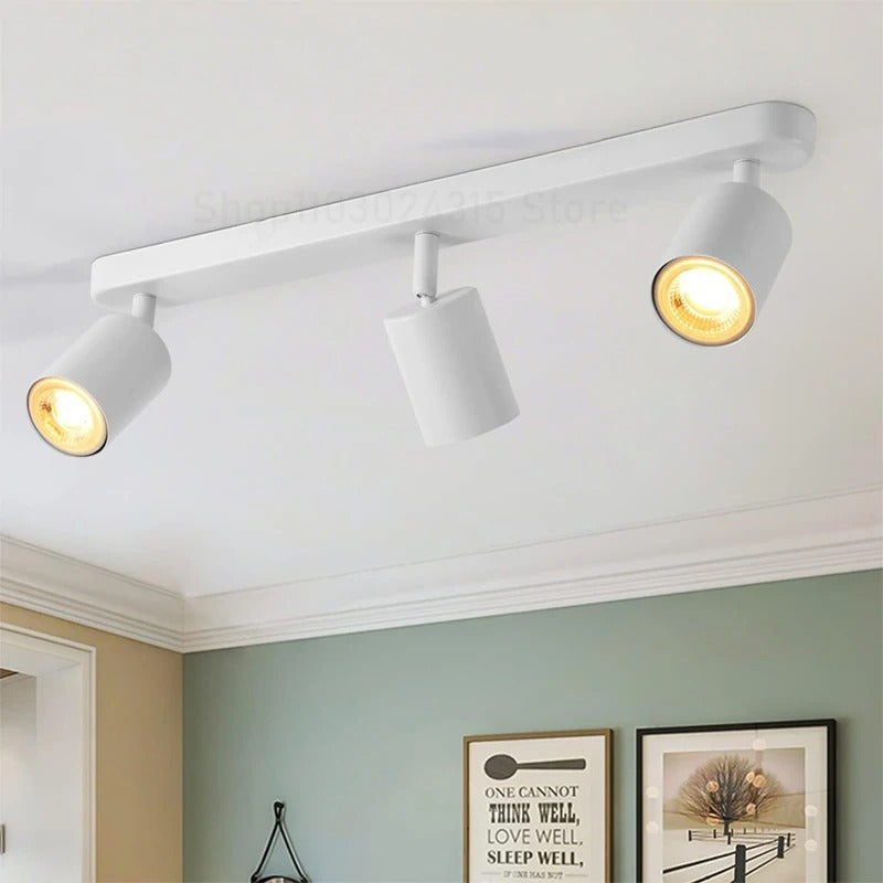 Track Adjustable Spotlight for Flexible Lighting Solutions White 3 Heads NALANI