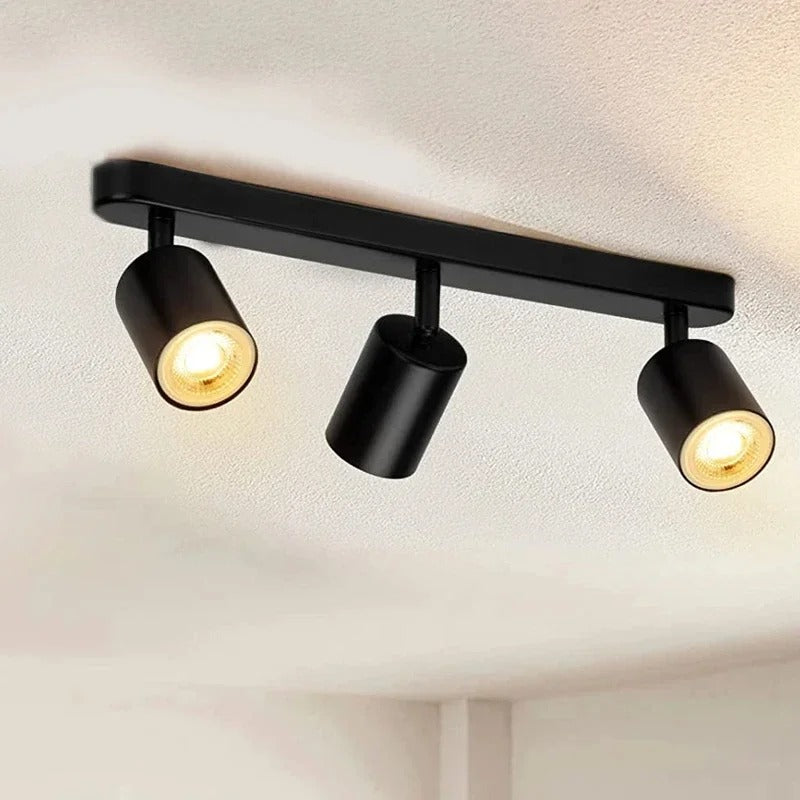 Track Adjustable Spotlight for Flexible Lighting Solutions Black 3 Heads NALANI