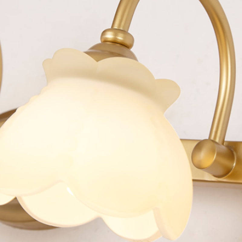 Traditional Brass LED Vanity Light 2 3 4 Heads Wall Mount NALANI