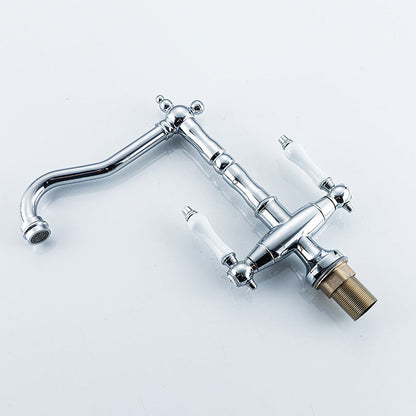 Traditional Kitchen Bar Faucet Double Handle High Arch NALANI