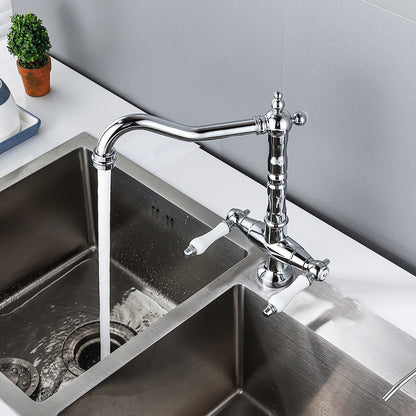 Traditional Kitchen Bar Faucet Double Handle High Arch NALANI
