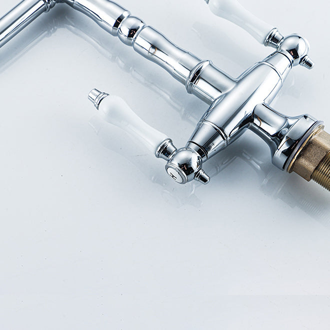 Traditional Kitchen Bar Faucet Double Handle High Arch NALANI