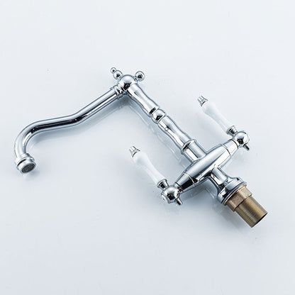 Traditional Kitchen Bar Faucet Double Handle High Arch NALANI