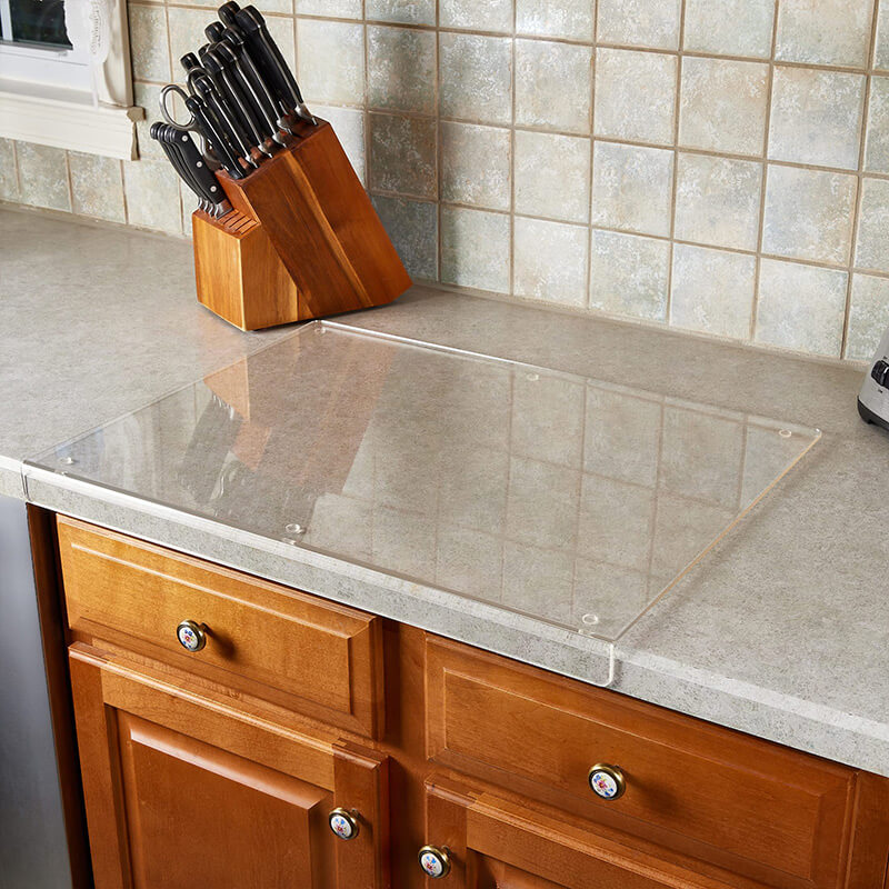 Transparent Cutting Board With Non Slip Safety For Kitchen 45 x 35 cm NALANI