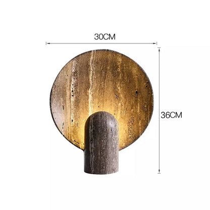 Travertine Stone Lamp for Elegant Home Decor and Ambient Lighting NALANI
