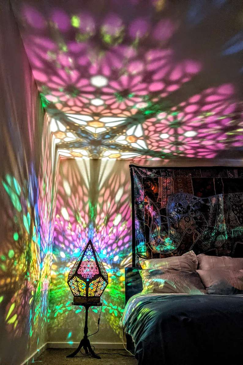 Trendy Glass Block Style LED Table Lamp for Serene Interiors NaLani