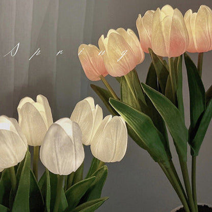 Tulip Night Lamp Ceramic Flower Night Light For Home NALANI