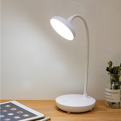 USB Desk Lamp With Charging Port And Adjustable Brightness White NALANI
