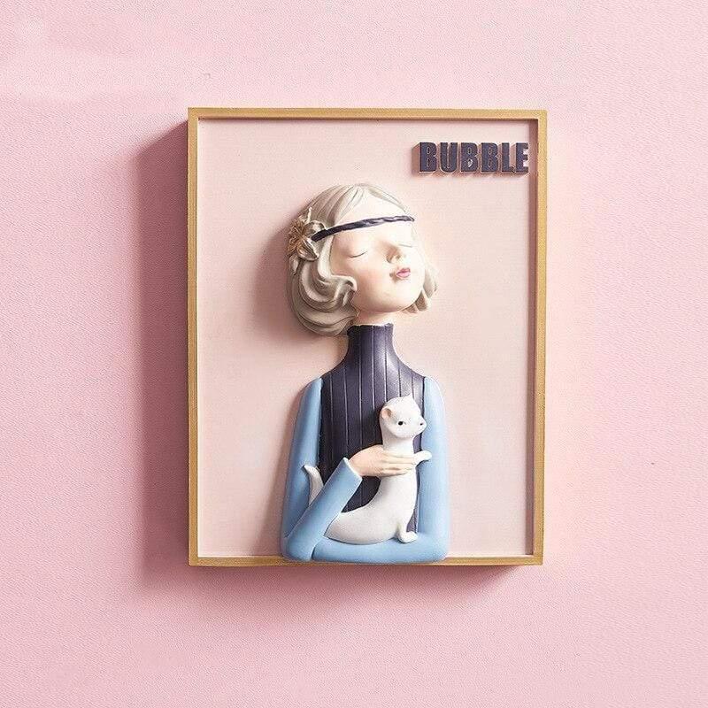 Unique Wall Decor for Home Accent High Quality Resin Art Piece Style B NaLani