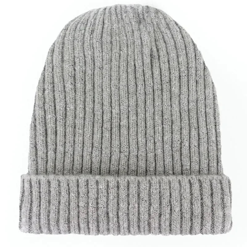 Unisex Wool Blend Striped Knit Beanie Winter Ski Cap NALANI