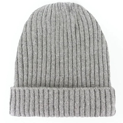 Unisex Wool Blend Striped Knit Beanie Winter Ski Cap NALANI