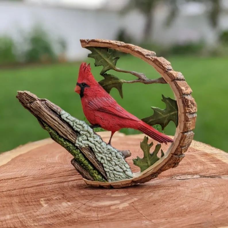 Vibrant Cardinal Ornament for Home Decor Gift Ideas NALANI