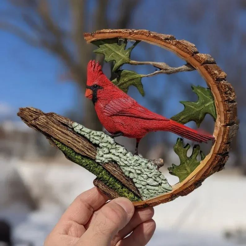 Vibrant Cardinal Ornament for Home Decor Gift Ideas NALANI