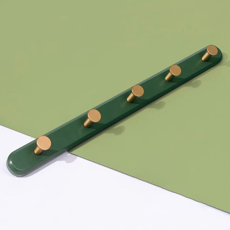 Vintage Green Wall Hook Rack for Coats and Jackets NaLani