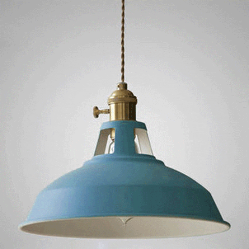 Vintage Retro Hanging Lamp for Industrial Style Home Lighting Blue NaLani