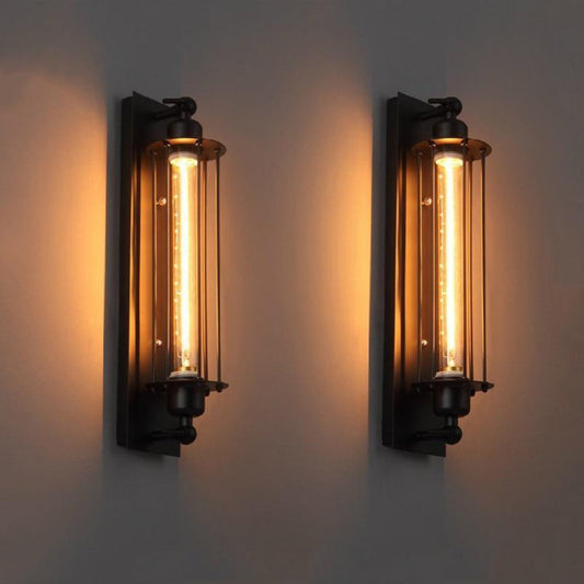 Vintage Wall-Mounted LED Light Elegant Design for Any Room Black NaLani