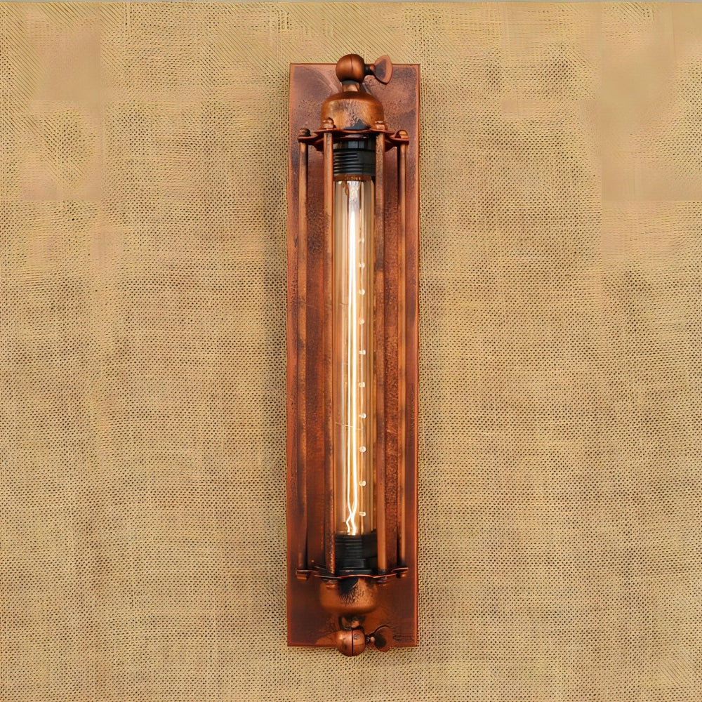 Vintage Wall-Mounted LED Light Elegant Design for Any Room Brown NaLani