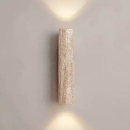 Wabi-Sabi Wall Lamp with Unique Travertine Design for Elegance NaLani