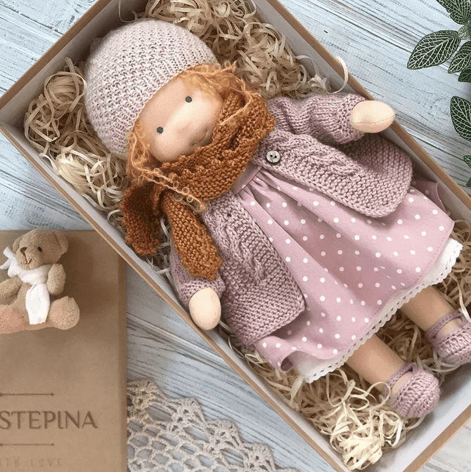 Waldorf Style Plush Doll For Imaginative Play F NALANI