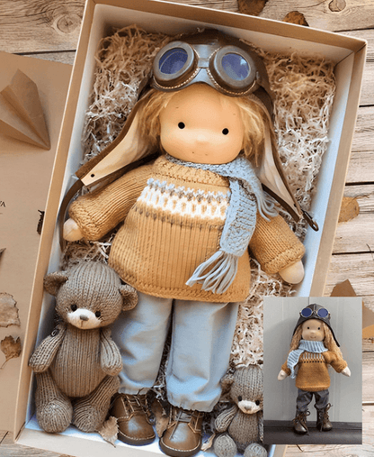 Waldorf Style Plush Doll For Imaginative Play NALANI