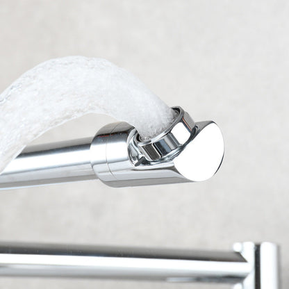 Wall Mounted Pot Filler Faucet With Pull Down Spout Handle NALANI