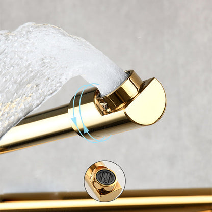 Wall Mounted Pot Filler Faucet With Pull Down Spout Handle NALANI